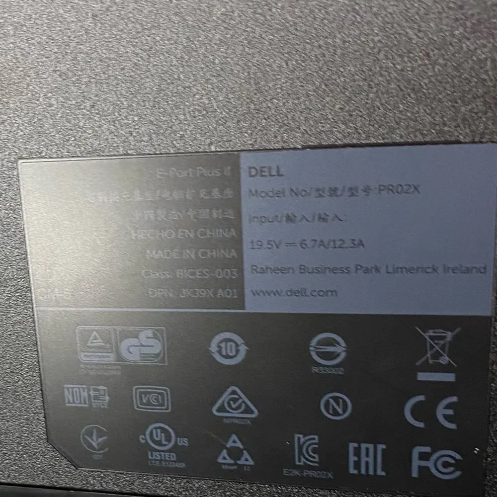 Dell Docking Station, Wireless Keyboard & Mouse, with Charger